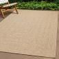 Preview: ARDEBO.de - Teppich ZIZUR 120x120 cm Jute-Optik Indoor und Outdoor