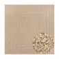 Preview: Teppich ZIZUR 120x120 cm Jute-Optik Indoor und Outdoor