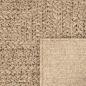Preview: Teppich ZIZUR 120x120 cm Jute-Optik Indoor und Outdoor