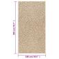 Preview: Teppich ZIZUR 100x200 cm Jute-Optik Indoor und Outdoor