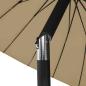 Preview: Sonnenschirm mit Aluminium-Mast 250 cm Taupe