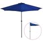 Preview: Balkon-Sonnenschirm Alu-Mast Blau 270x144x222cm Halbrund