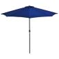 Preview: Balkon-Sonnenschirm Alu-Mast Blau 270x144x222cm Halbrund