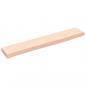 Preview: Wandregal 60x10x2 cm Massivholz Eiche Unbehandelt
