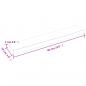 Preview: Wandregal 60x10x2 cm Massivholz Eiche Unbehandelt