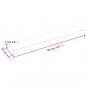 Preview: Wandregal 60x10x2 cm Massivholz Eiche Unbehandelt