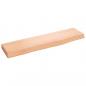 Preview: Wandregal Hellbraun 40x10x2 cm Massivholz Eiche Behandelt