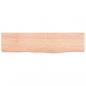 Preview: Wandregal Hellbraun 40x10x2 cm Massivholz Eiche Behandelt