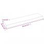 Preview: Wandregal Hellbraun 40x10x2 cm Massivholz Eiche Behandelt