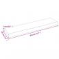 Preview: Wandregal Hellbraun 40x10x2 cm Massivholz Eiche Behandelt