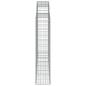 Preview: Gabionen mit Hochbogen 6 Stk. 200x30x140/160cm Verzinktes Eisen