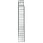 Preview: ARDEBO.de - Gabionen mit Hochbogen 4 Stk. 200x30x160/180cm Verzinktes Eisen