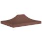 Preview: ARDEBO.de - Partyzelt-Dach 4,5x3 m Braun 270 g/m²