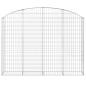 Preview: Gabione mit Hochbogen 200x30x140/160 cm Verzinktes Eisen