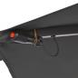 Preview: Ampelschirm mit LED-Leuchten und Metall-Mast 350 cm Antrazit