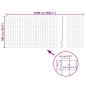 Preview: Eurozaun Stahl 25 x 1 m Grau