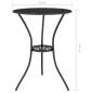 Preview: 3-tlg. Bistro-Set Aluminiumguss Schwarz