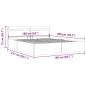 Preview: Stauraumbett Hydraulisch mit LED Dunkelgrau Stoff 160×200 cm