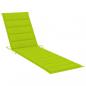 Preview: Sonnenliege mit Tisch und Auflage Massivholz Teak