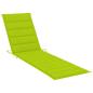 Preview: Sonnenliege mit Tisch und Auflage Massivholz Teak