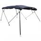 Preview: 4-Bow Bimini-Top mit Mesh-Seitenteilen 243x(185-198)x137 cm