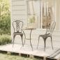 Preview: ARDEBO.de - 3-tlg. Bistro-Set Aluminiumguss Bronzen
