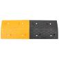 Preview: Bodenschwelle Gelb & Schwarz 97x32,5x4 cm Gummi