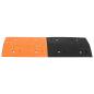 Preview: Bodenschwelle Gelb & Schwarz 97x32,5x4 cm Gummi