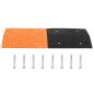 Preview: Bodenschwelle Gelb & Schwarz 97x32,5x4 cm Gummi