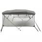 Preview: 4-Bow Bimini-Top mit Mesh-Seitenteilen 243x(230-244)x137 cm