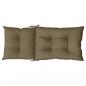 Preview: Hochlehner-Auflagen 6 Stk. Melange Taupe 120x50x7 cm Stoff