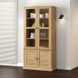 Preview: ARDEBO.de - Vitrine VIGO 85x35x170 cm Massivholz Kiefer