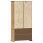 Preview: Vitrine VIGO 85x35x170 cm Massivholz Kiefer
