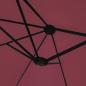 Preview: Doppelsonnenschirm mit LEDs Bordeauxrot 449x245 cm
