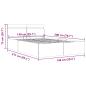 Preview: Bett mit Bettkasten Hydraulisch LED Hellgrau Stoff 140x200 cm 