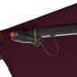 Preview: Ampelschirm mit LED-Leuchten Bordeauxrot 350 cm