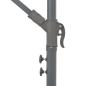 Preview: Ampelschirm mit LED-Leuchten Bordeauxrot 350 cm