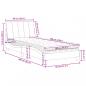 Preview: Bett mit Matratze Hellgrau 90x190 cm Samt
