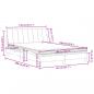 Preview: Bett mit Matratze Schwarz 140x190 cm Samt