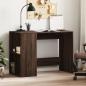 Preview: ARDEBO.de - Schreibtisch Braun Eichen-Optik 102x50x75 cm Holzwerkstoff