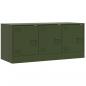 Preview: TV-Schrank Olivgrün 99x39x44 cm Stahl