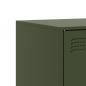Preview: TV-Schrank Olivgrün 99x39x44 cm Stahl