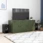Preview: TV-Schrank Olivgrün 99x39x44 cm Stahl