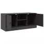 Preview: TV-Schrank Schwarz 99x39x44 cm Stahl
