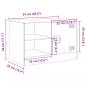 Preview: TV-Schrank Schwarz 67x39x44 cm Stahl