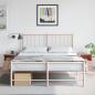 Preview: ARDEBO.de - Nachttische 2 Stk. Rosa 34,5x39x44 cm Stahl