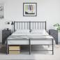 Preview: ARDEBO.de - Nachttische 2 Stk. Anthrazit 34,5x39x62 cm Stahl