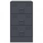 Preview: Nachttische 2 Stk. Anthrazit 34,5x39x62 cm Stahl