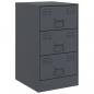 Preview: Nachttische 2 Stk. Anthrazit 34,5x39x62 cm Stahl
