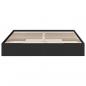 Preview: Bettgestell mit Schubladen Schwarz 200x200 cm Holzwerkstoff